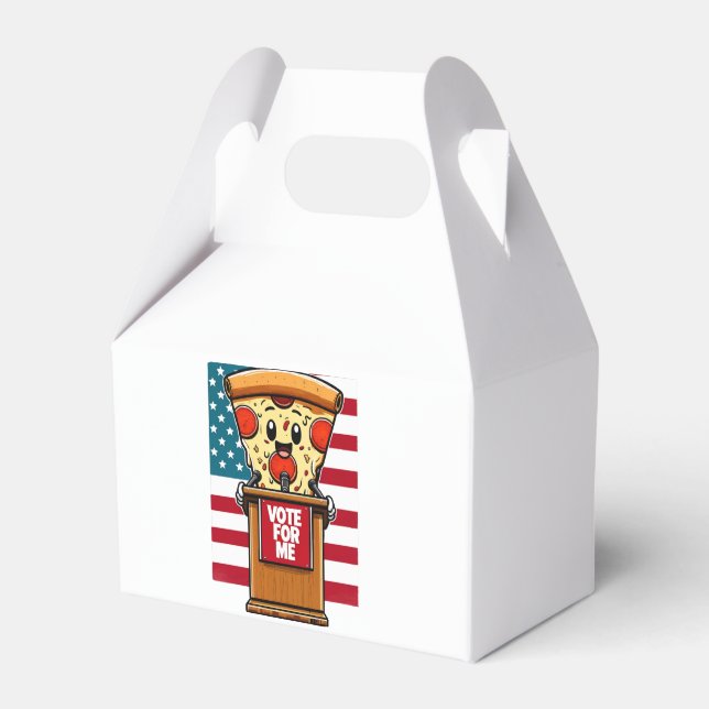 Caja Para Regalos pizza patriótica vota por mí (Front Side)