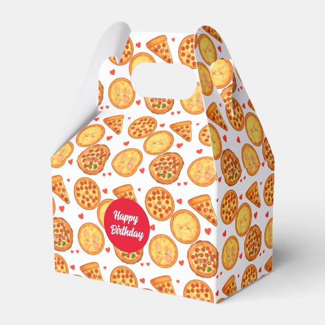 Caja Para Regalos Pizza Peperroni, Queso Y Margherita (Front Side)