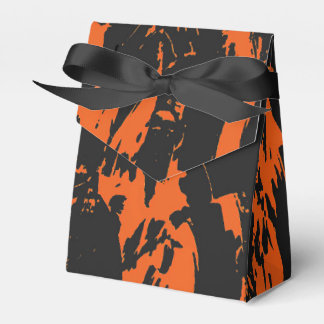 Caja Para Regalos Placa de graffiti negro y naranja