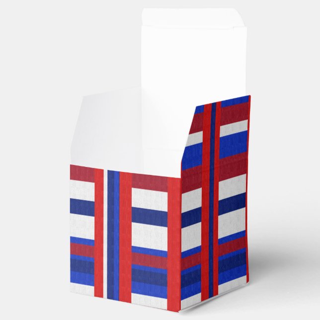 Caja Para Regalos Plaid Patriot (Abierto)