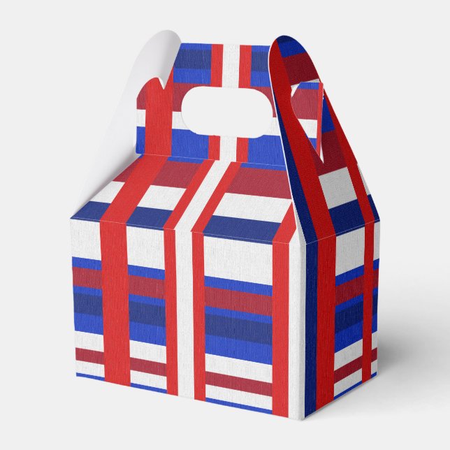 Caja Para Regalos Plaid Patriot (Reverso)