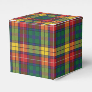 Caja Para Regalos Plaid Tartan Pattern Red Green Moderno Fiesta