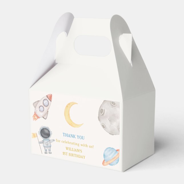 Caja Para Regalos Planetas del espacio exterior Boy Galaxia Primer V (Front Side)