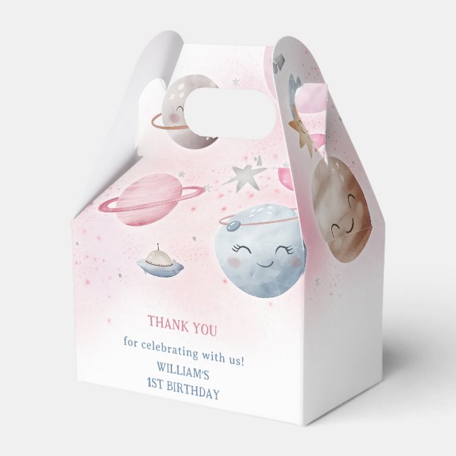 Caja Para Regalos Planetas del espacio exterior Boy Galaxia Primer V (Front Side)