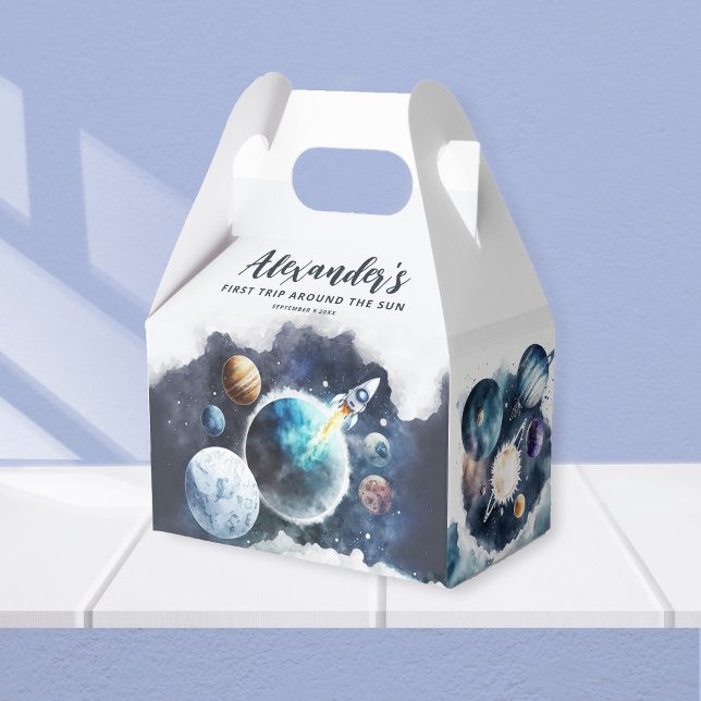 Caja Para Regalos Planetas del espacio exterior y fiesta de cumpleañ (Subido por el creador)