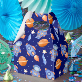 Caja Para Regalos Planetas infantiles Nave espacial y astronauta