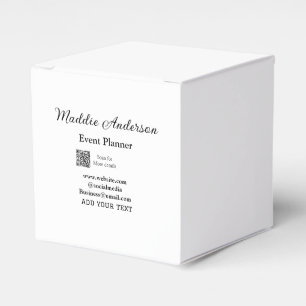 Caja Para Regalos planificador de eventos añadir nombre código Q R d