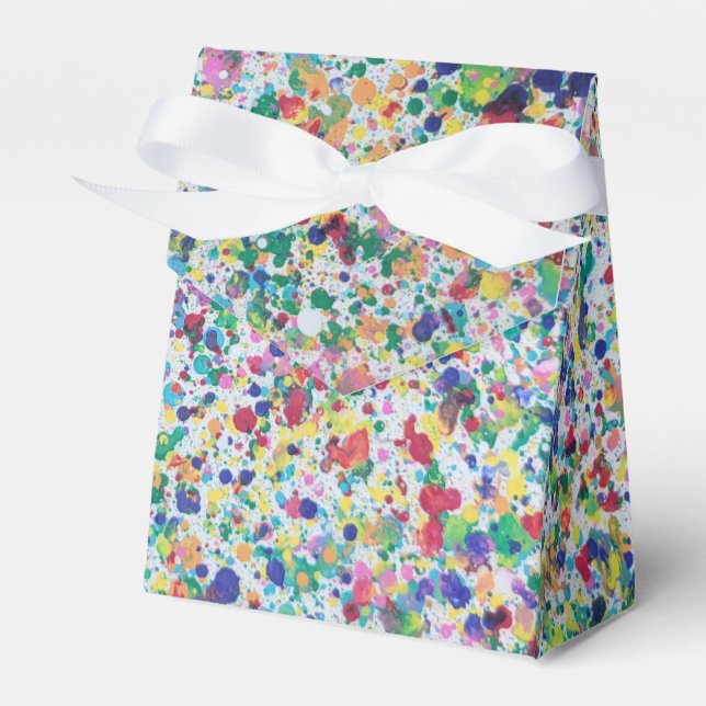 Caja Para Regalos Plantas de pintura arco iris (Front Side)