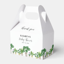 Caja Para Regalos Plantas potentes Baby Shower Bloom Greenery Botáni