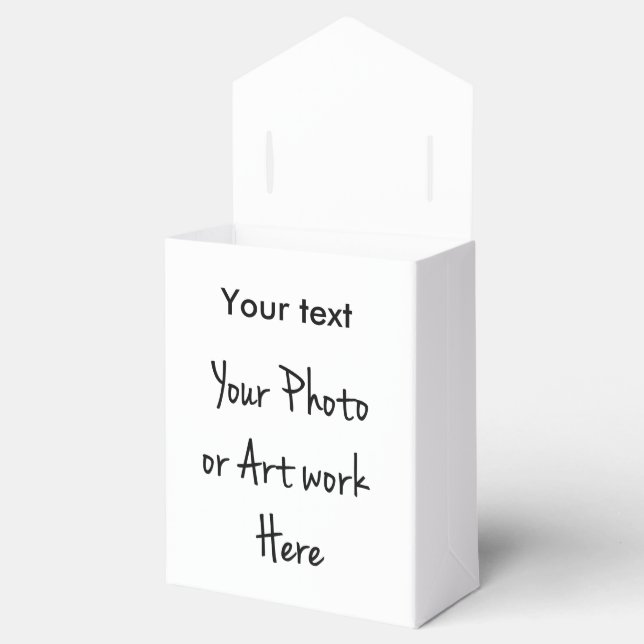 Caja Para Regalos Plantilla de borrador (Abierto)