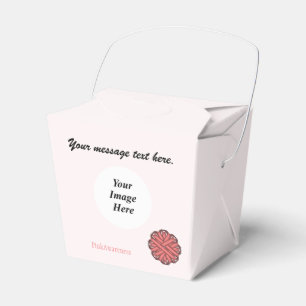 Caja Para Regalos Plantilla de cinta de flor rosa por Kenneth Yoncic