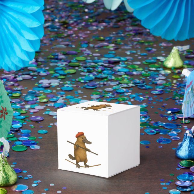 Caja Para Regalos Plato ornitorrinco equilibrista (Fiesta)