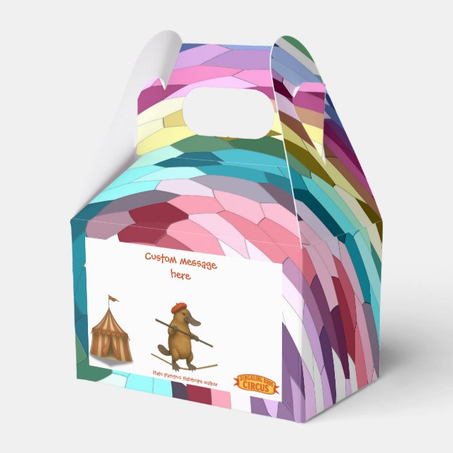 Caja Para Regalos Plato ornitorrinco equilibrista (Front Side)
