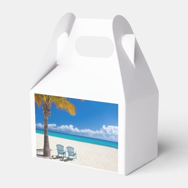 Caja Para Regalos Playa caribeña (Reverso)