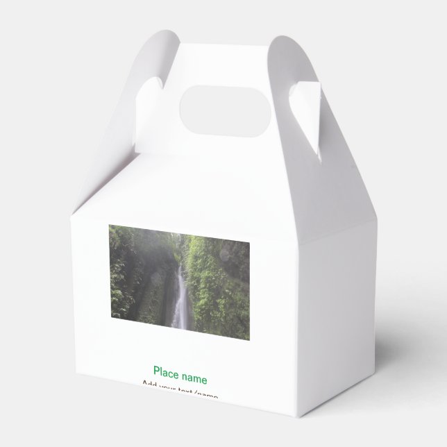 Caja Para Regalos playa de agua océano playa añadir nombre de sitio  (Front Side)