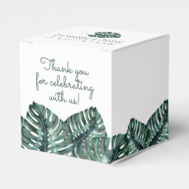 Caja Para Regalos Plaza Tropical Monstera Palm Retro Beach Wedding