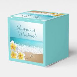 Caja Para Regalos Plumeria Beach Tropical Island Boda