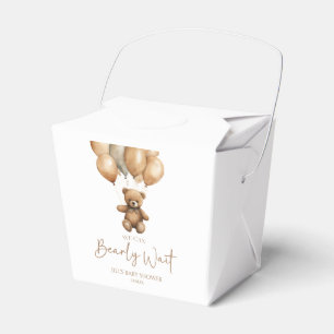 Caja Para Regalos Podemos Esperar A Boho Teddy Bear Baby Shower