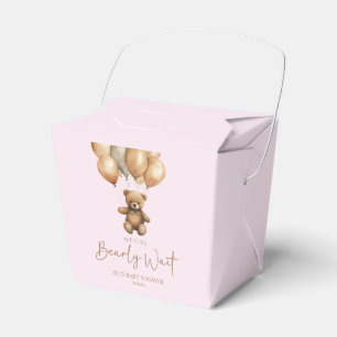 Caja Para Regalos Podemos Esperar A Boho Teddy Bear Baby Shower