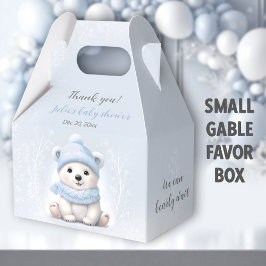 Caja Para Regalos Podemos Esperar A Que El Oso Azul De Polar Baby Sh