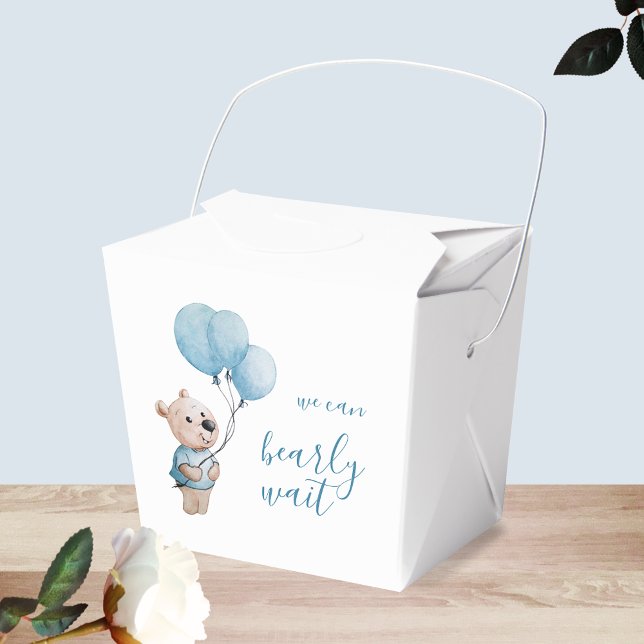 Caja Para Regalos Podemos Esperar A Teddy Bear Baby Shower (Subido por el creador)