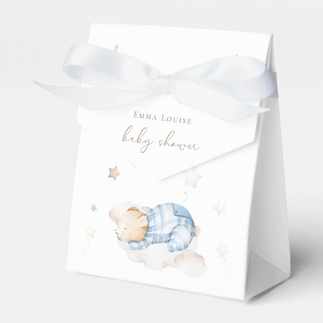 Caja Para Regalos Podemos esperar a Teddy Bear en la nube Baby Showe (Front Side)