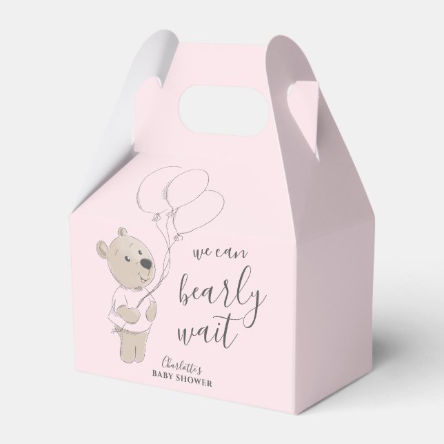 Caja Para Regalos Podemos Esperar. | Teddy Bear Baby Shower (Front Side)