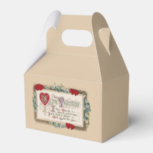 Caja Para Regalos Poema de Valentine