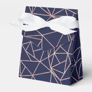 Caja Para Regalos Polígono geométrico del Rosa azul de la marina