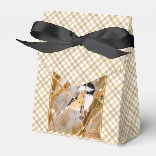 Caja Para Regalos Pollito de punta negra - Fotografía original (Front Side)