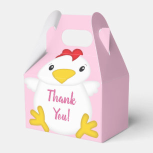 Caja Para Regalos Pollo Baby Shower Pink