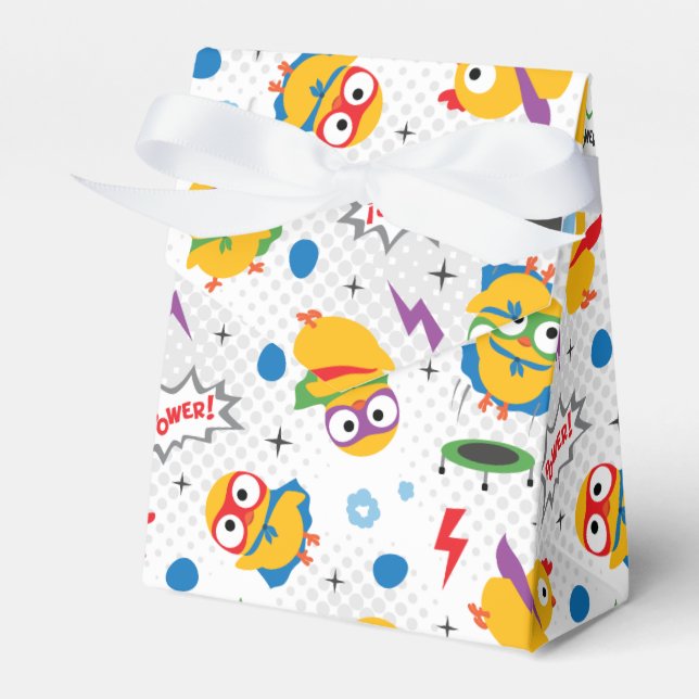 Caja Para Regalos Pollo superhéroe (Front Side)