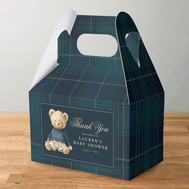 Caja Para Regalos Polo Bear Baby Shower Thank You (Subido por el creador)