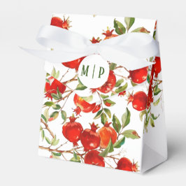 Caja Para Regalos Pomegranates acuarela tema Colores brillantes