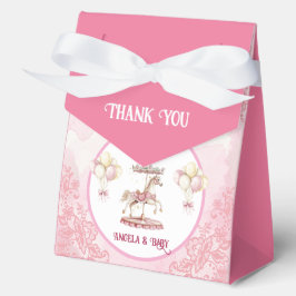 Caja Para Regalos Pony-Baby Shower Favorito Rosa