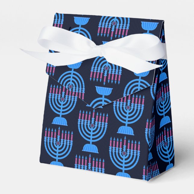 Caja Para Regalos Pop Art Menorah Favor Box (Front Side)