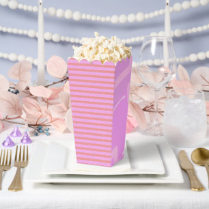 Caja Para Regalos Popcorn Anime Tiras Rosa Popcorn Anime Favor Box