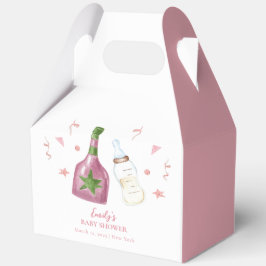 Caja Para Regalos Poppin Rosa Sweet Champagne Botellas Baby Shower