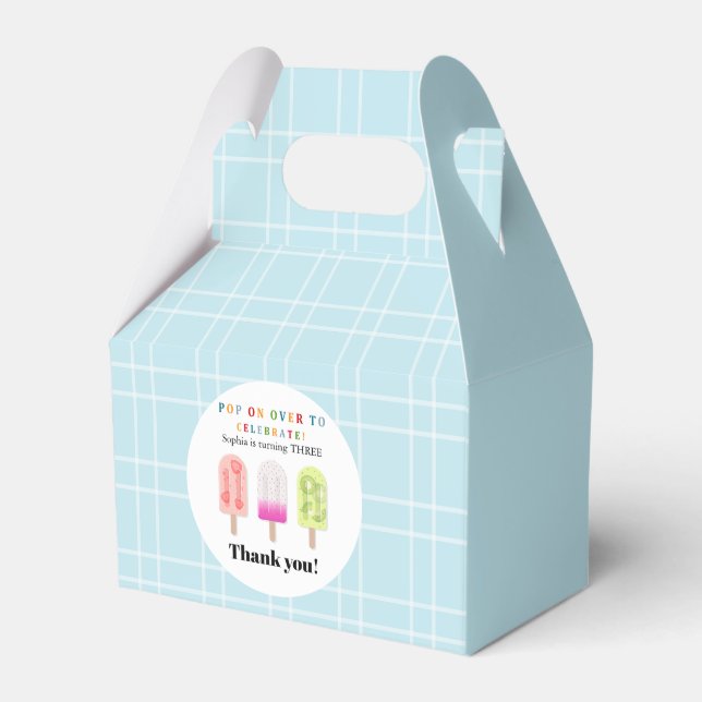Caja Para Regalos Popsicle Party (Front Side)