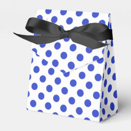 Caja Para Regalos Pos reales de polka azul