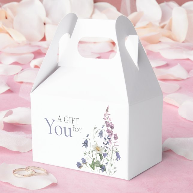 Caja Para Regalos Pradera de flores silvestres cumpleaños 35 (Boda)