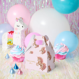 Caja Para Regalos Prado Encantado del Unicornio que Cabriola