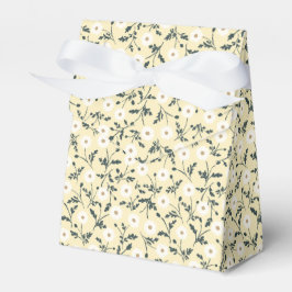 Caja Para Regalos Prado Susurrante - Patrón Floral Amarillo Mantequi