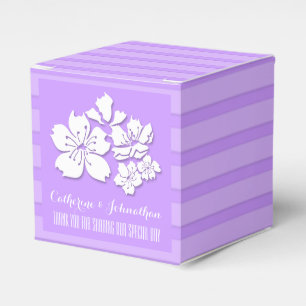 Caja Para Regalos Precios de boda púrpura en flor de cerezo