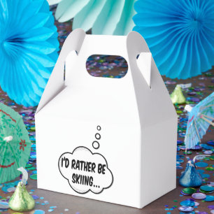 Caja Para Regalos Prefiero Esquiar