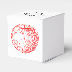 Caja Para Regalos Prensa de copiar roja Apple de Apple de caramelo