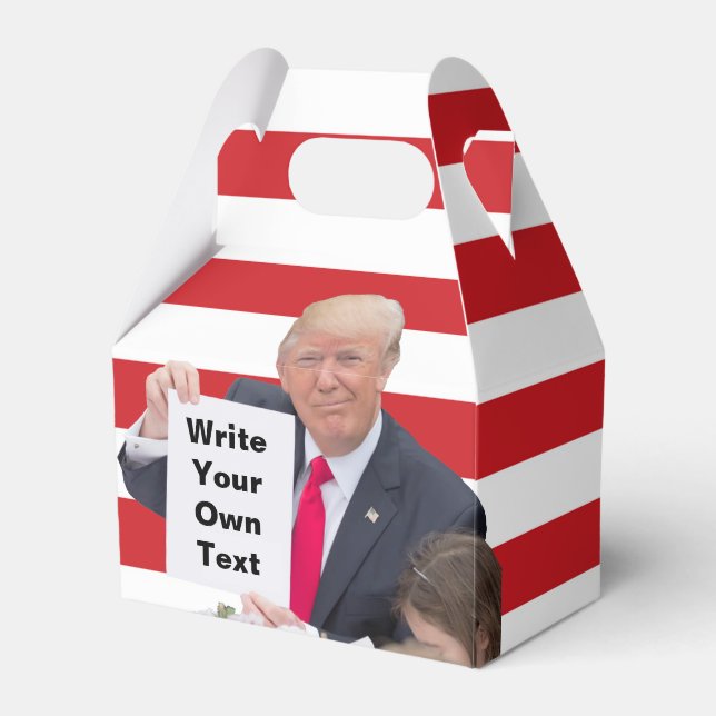 Caja Para Regalos Presidente Donald Trump - Escribe tu propio texto (Front Side)