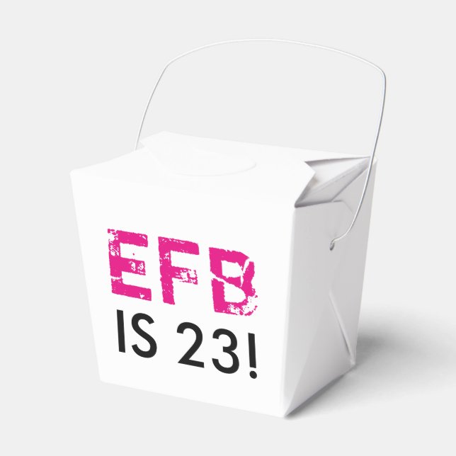 Caja Para Regalos Primaria Casilla de Favor de Aniversario (Front Side)