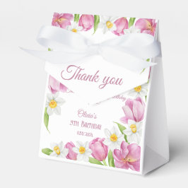 Caja Para Regalos Primavera Colorida Flor Niños Cumpleaños