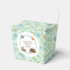 Caja Para Regalos Primavera de Baby Shower de los animales de bosque